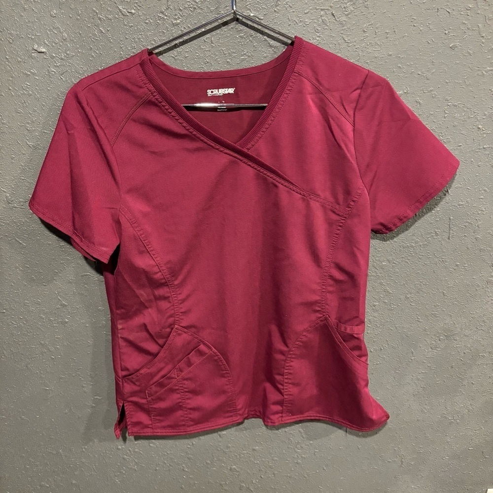Cherokee Women's Red Scrub Top